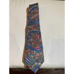 Kenneth Gordon for Nordstrom Vintage Patterned Necktie, Blue Multicolor